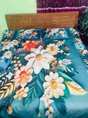 ওয়াটার প্রুফ চাদর বালিশ ও কোলবালিশ ফুল সেট