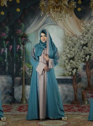 4-পার্ট দুবাই চেরি কাপড়ের বোরকা সেট