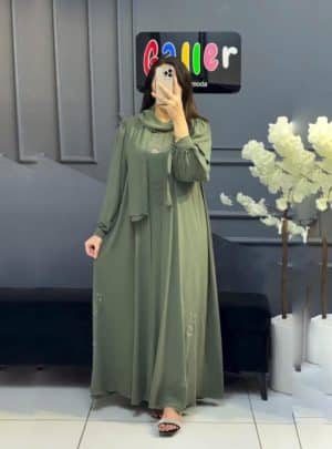 প্রিমিয়াম এবং অথেন্টিক দুবাই চেরি ফেব্রিক্সের ওয়ান পার্ট এডজাস্ট কটি  বোরকা