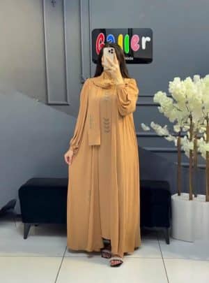 প্রিমিয়াম এবং অথেন্টিক দুবাই চেরি ফেব্রিক্সের ওয়ান পার্ট এডজাস্ট কটি  বোরকা