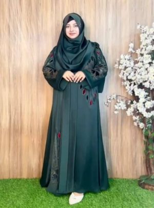 প্রিমিয়াম জাফরান ফ্যাব্রিক কাপড়ের বোরকা